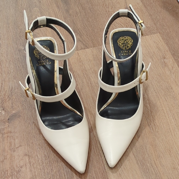 Elegant White Strappy Heels - Picture 4 of 6